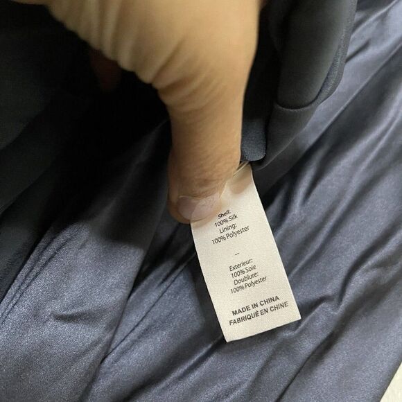 NWT Cinq a Sept Eastwood Fringe Silk Sleeveless Midi Dress in Shadow Size 4 $595 - Picture 3 of 11